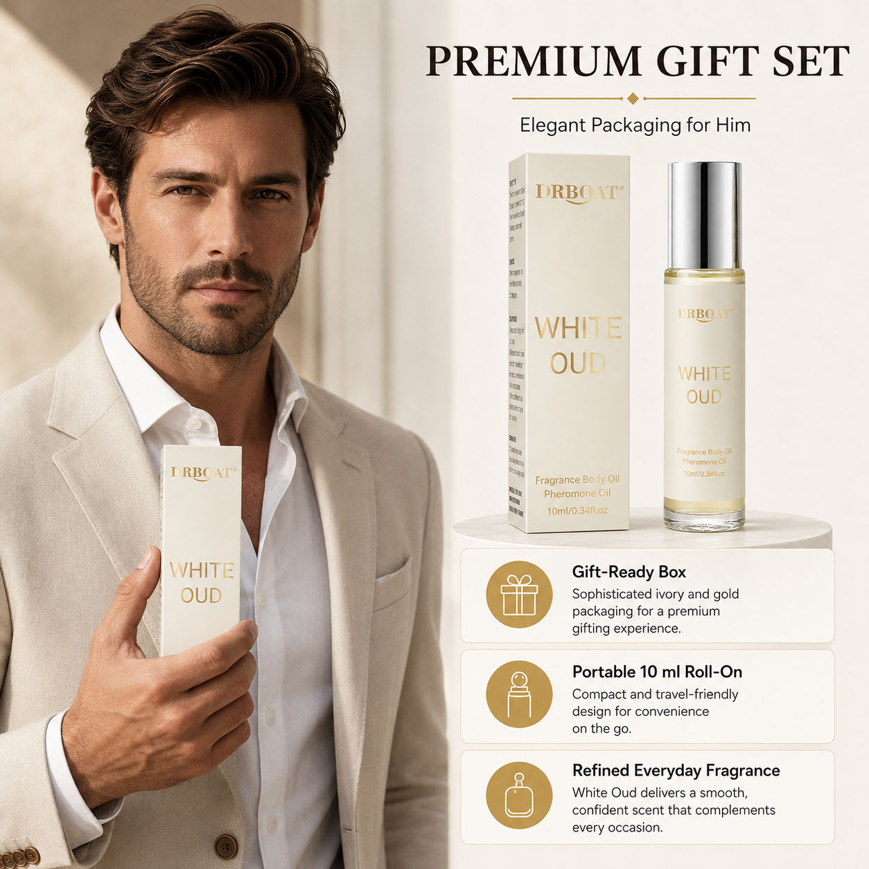 Parfum en roll-on pour hommes, - Perfume Alcohol Fragrance avis et prix